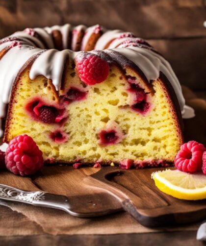 Lemon Raspberry Bundt Cake