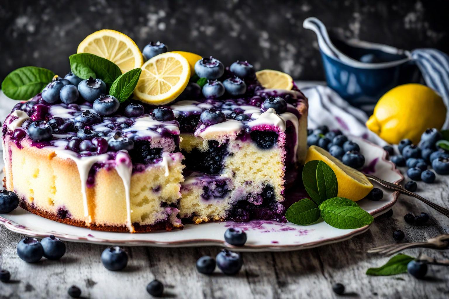 Blueberry cheesecake