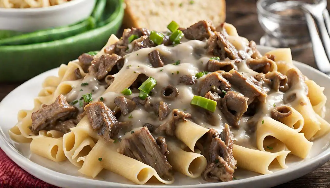 Philly Cheesesteak Pasta