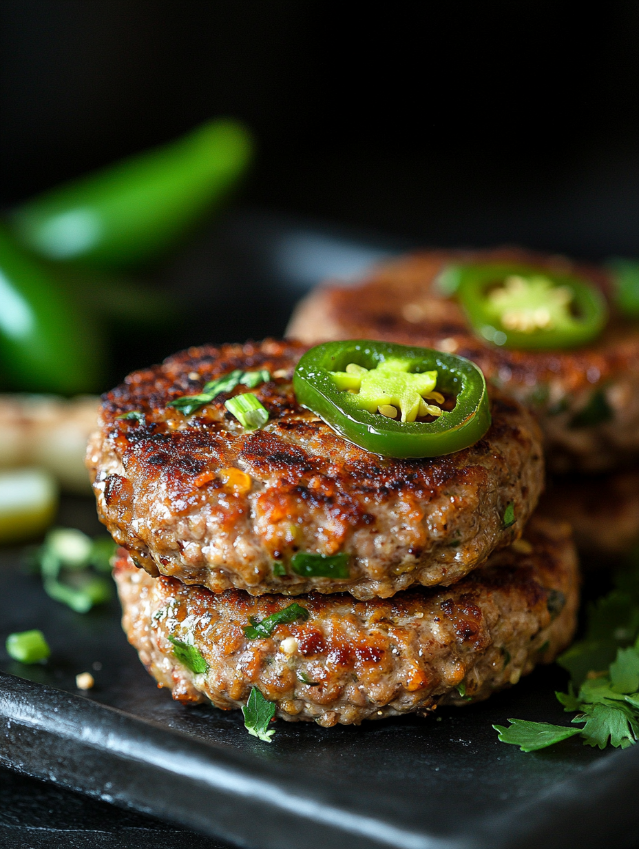 Jalapeno Popper Turkey Burgers