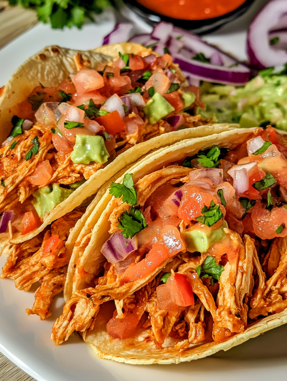 Salsa-Style Crock Pot Chicken Tacos: Succulent and Flavorful Delights for Taco Enthusiasts!