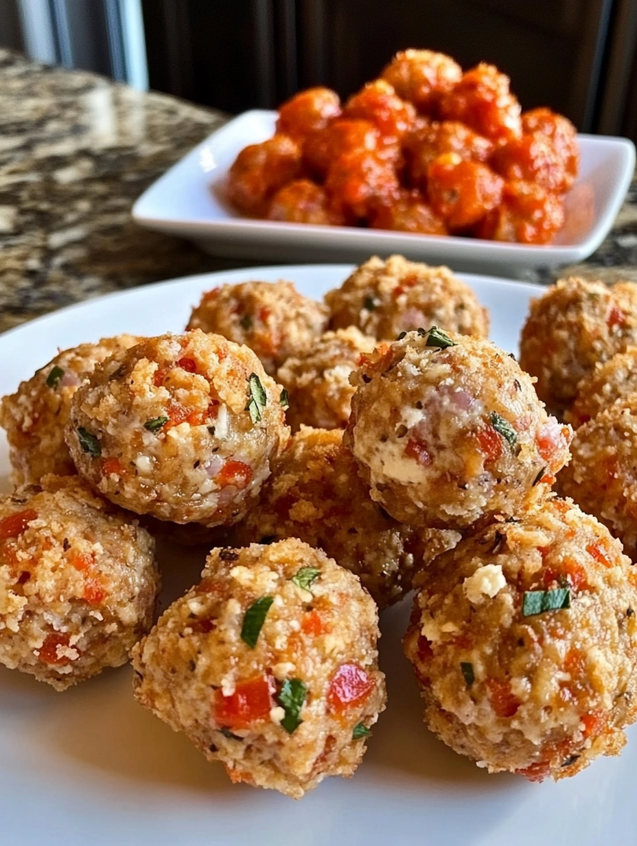 Irresistible Rotel Cream Cheese Sausage Balls