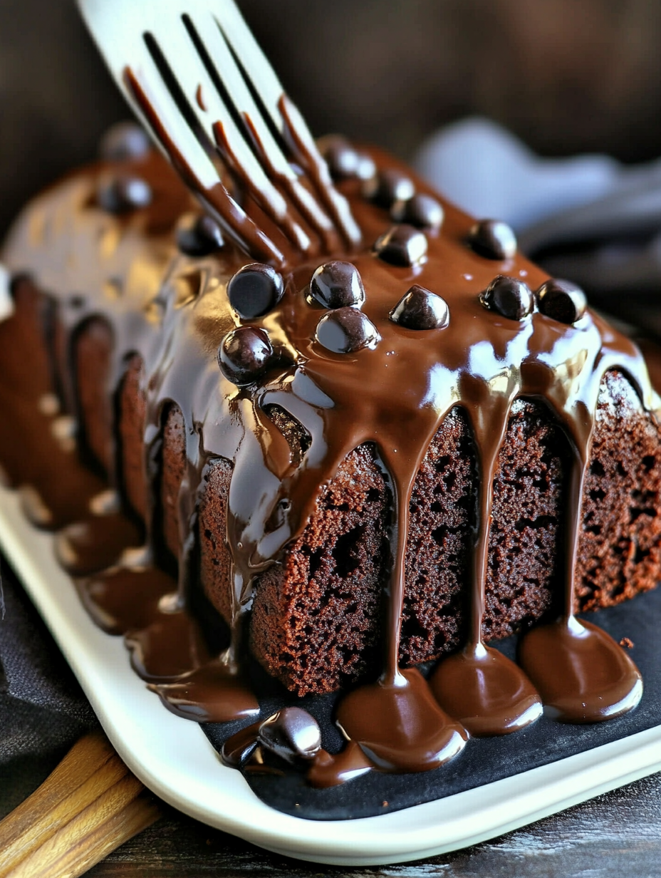 Decadent Hot Fudge Brownie Bread