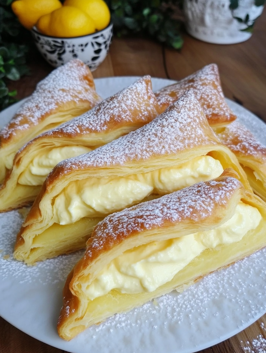 Puff Pastry with Lemon Mascarpone Cream